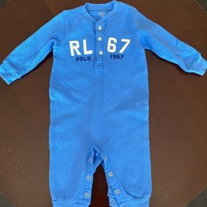 Ralph Lauren Waffle Knit One Piece Cotton 6M